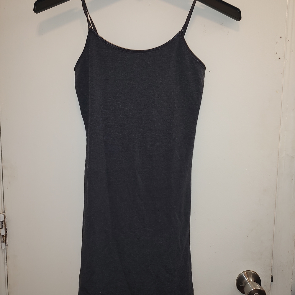 Charcoal Gray Spaghetti Strap Dress Size Small